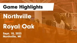 Northville  vs Royal Oak  Game Highlights - Sept. 10, 2023