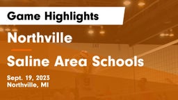 Northville  vs Saline Area Schools Game Highlights - Sept. 19, 2023