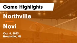Northville  vs Novi  Game Highlights - Oct. 4, 2023
