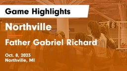 Northville  vs Father Gabriel Richard  Game Highlights - Oct. 8, 2023