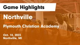 Northville  vs Plymouth Christian Academy  Game Highlights - Oct. 14, 2023