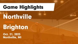 Northville  vs Brighton  Game Highlights - Oct. 21, 2023
