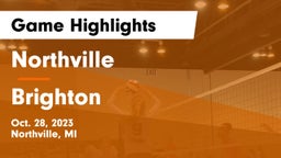 Northville  vs Brighton  Game Highlights - Oct. 28, 2023