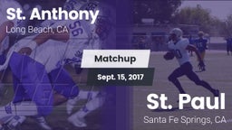 Matchup: St. Anthony High vs. St. Paul  2017