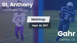 Matchup: St. Anthony High vs. Gahr  2017