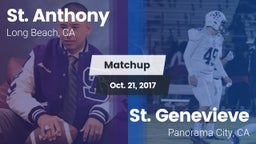 Matchup: St. Anthony High vs. St. Genevieve  2017