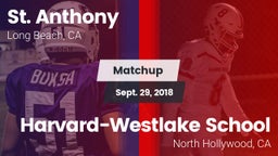Matchup: St. Anthony High vs. Harvard-Westlake School 2018