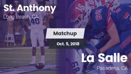 Matchup: St. Anthony High vs. La Salle  2018