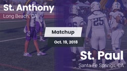 Matchup: St. Anthony High vs. St. Paul  2018