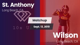 Matchup: St. Anthony High vs. Wilson  2019