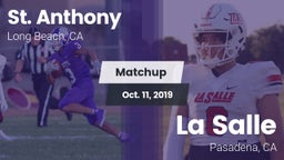 Matchup: St. Anthony High vs. La Salle  2019