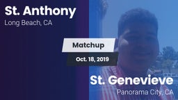 Matchup: St. Anthony High vs. St. Genevieve  2019