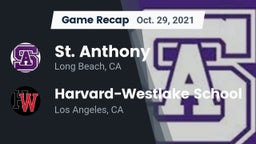 Recap: St. Anthony  vs. Harvard-Westlake School 2021