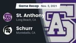 Recap: St. Anthony  vs. Schurr  2021