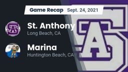 Recap: St. Anthony  vs. Marina  2021