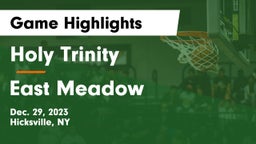 Holy Trinity  vs East Meadow  Game Highlights - Dec. 29, 2023