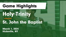 Holy Trinity  vs St. John the Baptist  Game Highlights - March 1, 2024