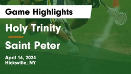 Holy Trinity  vs Saint Peter Game Highlights - April 16, 2024