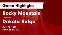 Rocky Mountain  vs Dakota Ridge  Game Highlights - Oct. 21, 2023