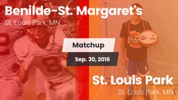 Matchup: Benilde-St. vs. St. Louis Park  2016