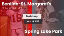 Matchup: Benilde-St. vs. Spring Lake Park 2016