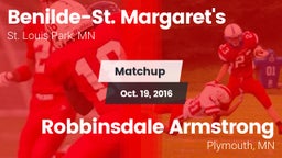 Matchup: Benilde-St. vs. Robbinsdale Armstrong  2016