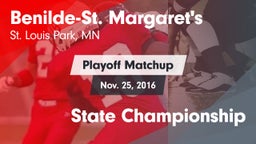 Matchup: Benilde-St. vs. State Championship 2016