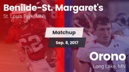 Matchup: Benilde-St. vs. Orono  2017