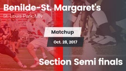 Matchup: Benilde-St. vs. Section Semi finals 2017