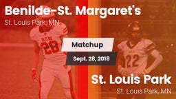 Matchup: Benilde-St. vs. St. Louis Park  2018