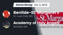 Recap: Benilde-St. Margaret's  vs. Academy of Holy Angels  2018