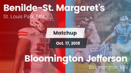 Matchup: Benilde-St. vs. Bloomington Jefferson  2018