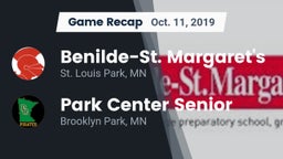 Recap: Benilde-St. Margaret's  vs. Park Center Senior  2019