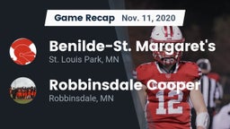 Recap: Benilde-St. Margaret's  vs. Robbinsdale Cooper  2020