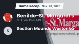 Recap: Benilde-St. Margaret's  vs. Section Mounds Westonka 2020
