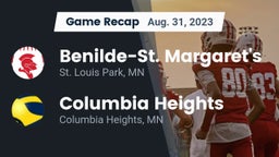 Recap: Benilde-St. Margaret's  vs. Columbia Heights  2023