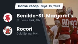 Recap: Benilde-St. Margaret's  vs. Rocori  2023