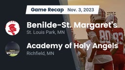 Recap: Benilde-St. Margaret's  vs. Academy of Holy Angels  2023