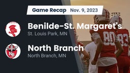 Recap: Benilde-St. Margaret's  vs. North Branch  2023
