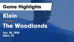 Klein  vs The Woodlands  Game Highlights - Jan. 28, 2020