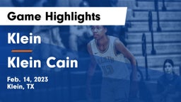Klein  vs Klein Cain  Game Highlights - Feb. 14, 2023