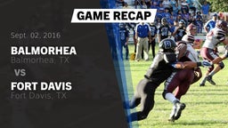Recap: Balmorhea  vs. Fort Davis  2016