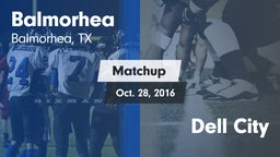 Matchup: Balmorhea High Schoo vs. Dell City  2016