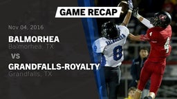 Recap: Balmorhea  vs. Grandfalls-Royalty  2016