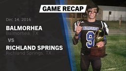 Recap: Balmorhea  vs. Richland Springs  2016