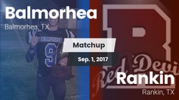 Matchup: Balmorhea High Schoo vs. Rankin  2017