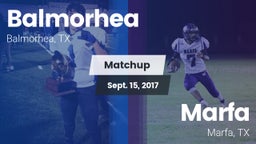 Matchup: Balmorhea High Schoo vs. Marfa  2017