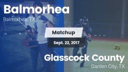 Matchup: Balmorhea High Schoo vs. Glasscock County  2017
