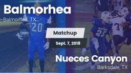 Matchup: Balmorhea High Schoo vs. Nueces Canyon  2018