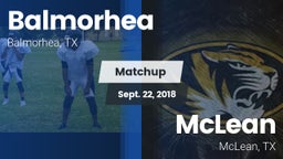 Matchup: Balmorhea High Schoo vs. McLean  2018
